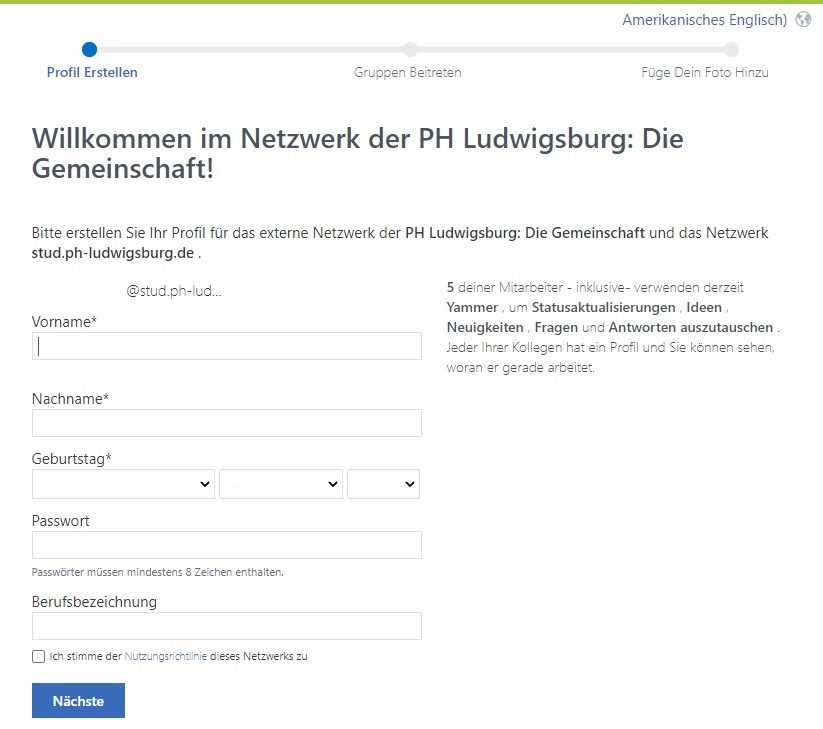 Die neue PH-interne Social Media-Plattform: Yammer