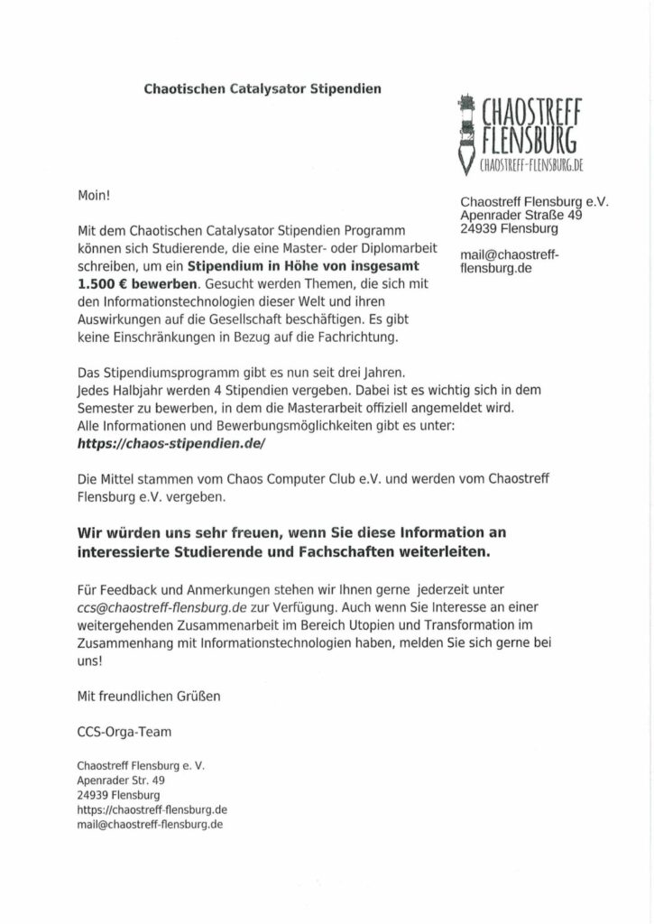 AStA - Newsletter vom 19.05.2026