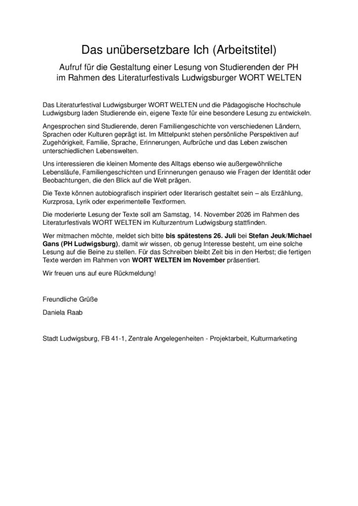 AStA - Newsletter vom 07.07.2026