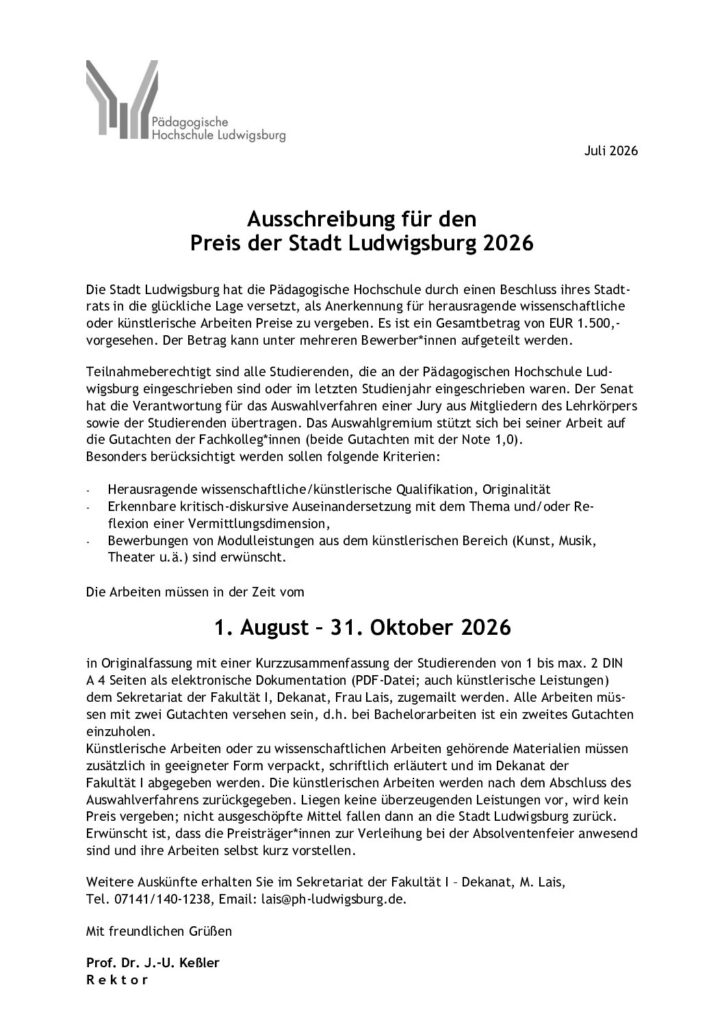 AStA - Newsletter vom 21.07.2026